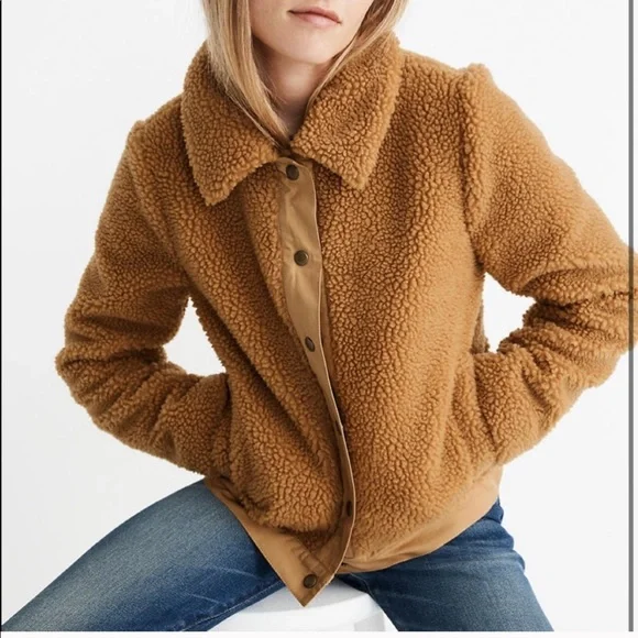 Madewell Jackets Coats Madewell Portland Sherpa Jacket In
